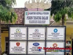 Kepala Pekon Tanjung Dalom berinisial RW beserta Aparatur Pekonnya Di duga Alergi Kompak Hindari Wartawan.