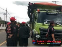 Ormas Grib Jaya Bersama Masyarakat Lampung Utara Tolak Armada Batu Bara Melintas di Jalan Umum yang Melebihi Muatan dari 8 ton