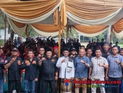 GRIB JAYA BERSATU! Halal Bihalal Dua Kabupaten Digelar di Pesawaran, Penuh Nuansa Kekeluargaan dan Doa Bersama