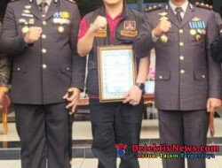 Polresta Bandar Lampung Berikan Piagam Penghargaan kepada Ketua DPC Grib Jaya Kota Nicoulaus atas Dedikasi sebagai Sabuk Kamtibmas Hut Ke-80
