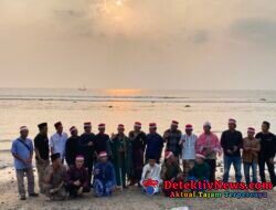 Peringati Maulid Nabi Muhammad SAW, ICR 12 Talang Padang Gelar Dzikir Bersama di Pantai Batu Balai Tanggamus