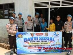 HUT ke-24 Propam Polri, Propam Polres Pringsewu Gelar Aksi Sosial di Gadingrejo
