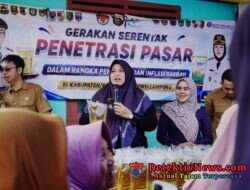 Pemkab Pringsewu Adakan Gerakan Serentak Penetrasi Pasar di Pasar Sukoharjo