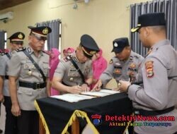 Kapolres Pringsewu Pimpin Sertijab Pejabat Utama dan Kapolsek, Ini Daftar Pejabat yang Bergeser