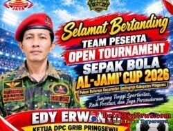 DUKUNG SPORTIVITAS, EDY ERWANTO UCAPKAN SELAMAT BERTANDING DI AL-JAMI’ CUP 2026