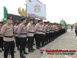 Polres Pringsewu Kerahkan 156 Personel Amankan Masa Kampanye Pilkakon Serentak