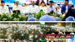 Ribuan Syekhermania & Umat Muslim Padati Acara Pringsewu Bershalawat