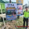 Operasi Patuh 2026, Satlantas Polres Pringsewu Pasang Banner Imbauan di Jalur Lintas Barat Sumatera