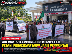 AIR WAY SEKAMPUNG DIPERTANYAKAN, PETANI PRINGSEWU TAGIH JANJI PEMERINTAH